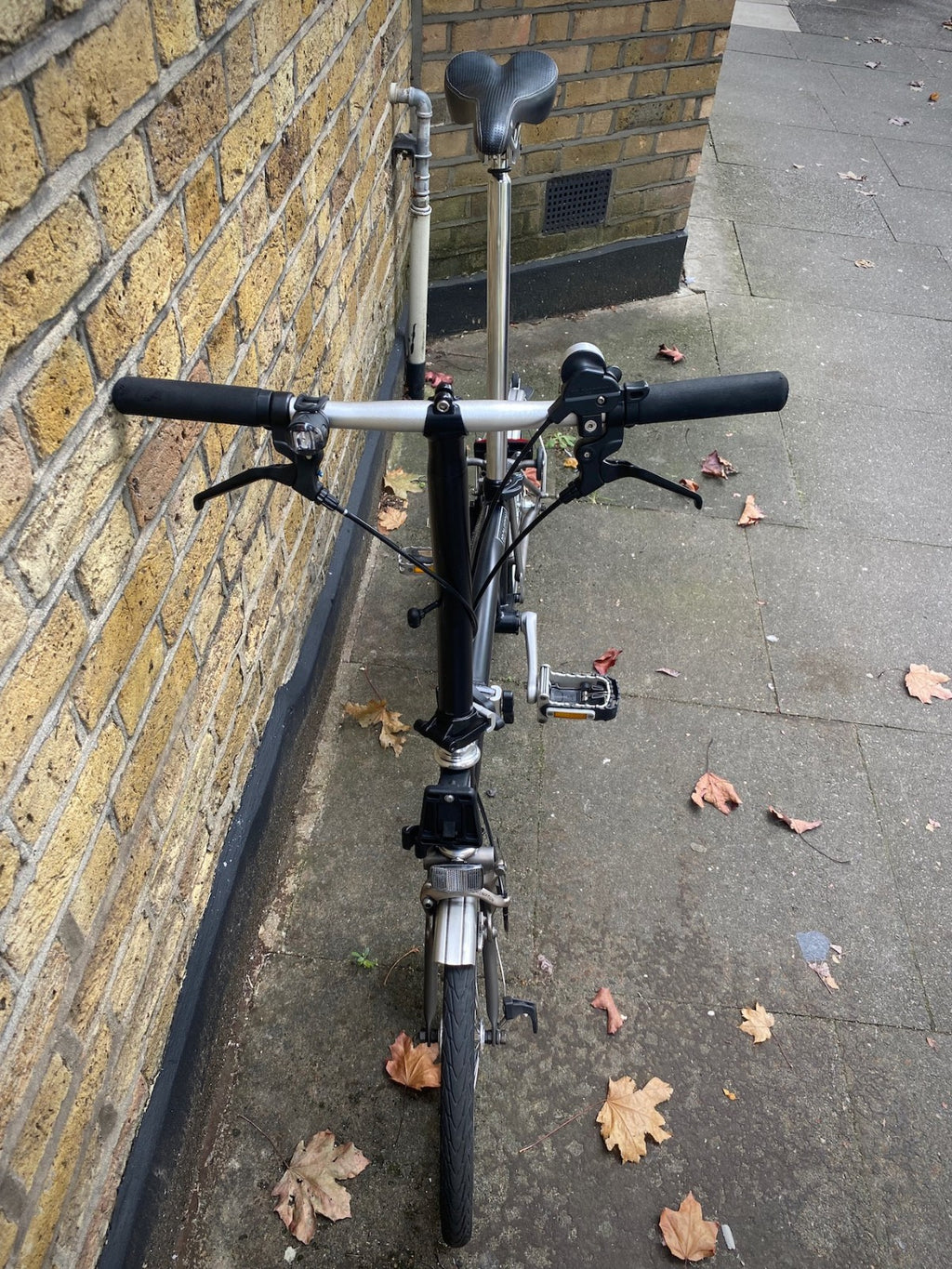 BROMPTON S2LX Folding Bike - Titanium and steel super light Black