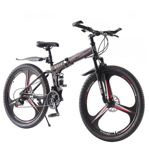 24 26 27.5Inch Wheel Folding Mountain Bike 21 Speed Full Suspension Bicycle Men