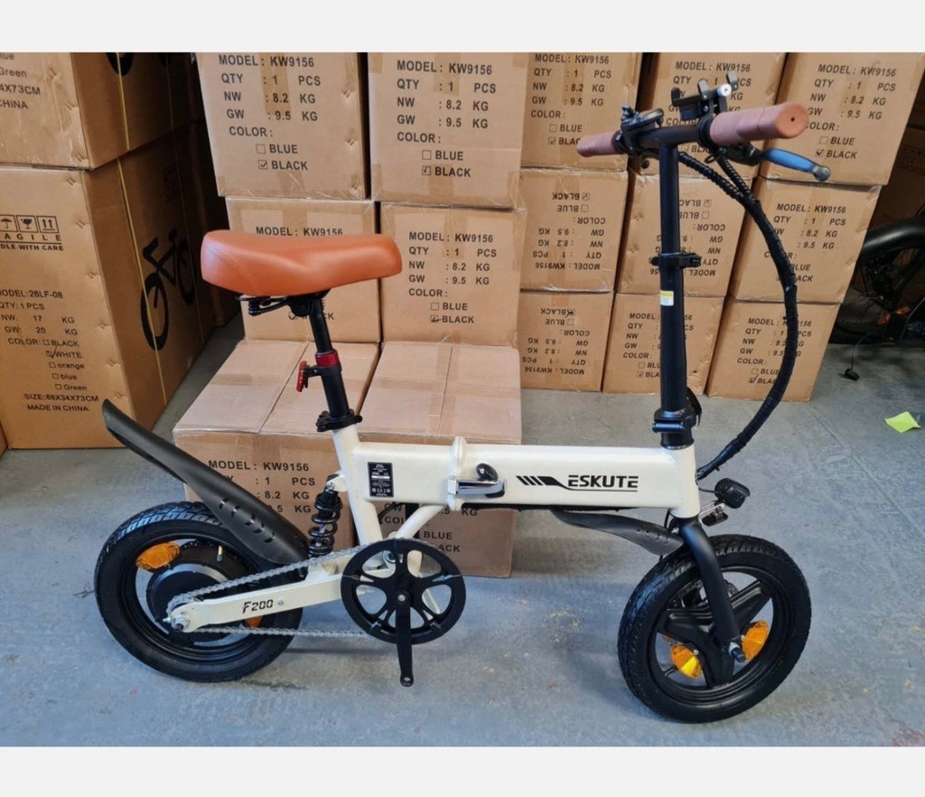 14" Portable Commuter Bike 50km range 36V 7.8A Folding City Bike Full Disc-F200R