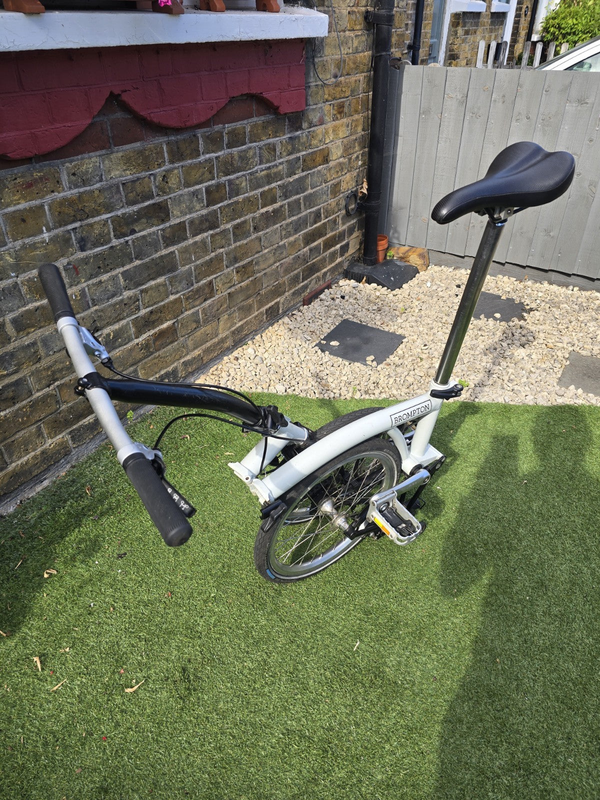 Brompton Folding Bike, Single Speed, S-Type flat  handlebars