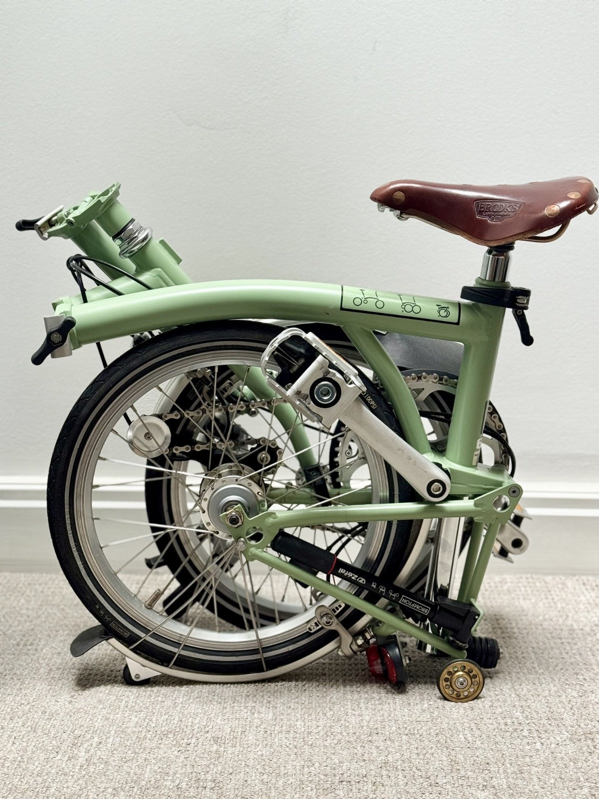 Brompton Bike - H3L – Matcha Green  – Excellent Condition