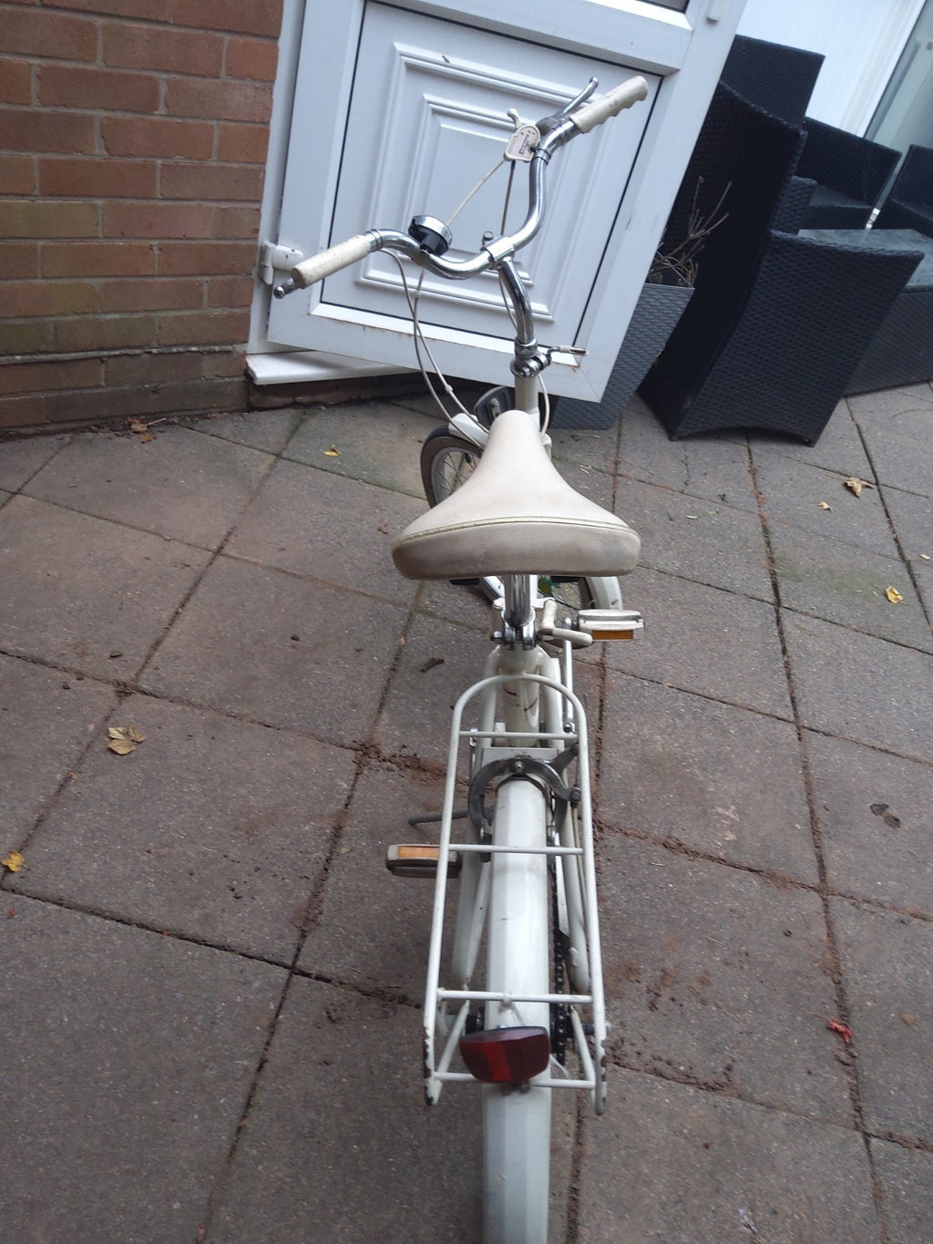 Raleigh Compact Vintage Folding Bike Bicycle 1970s Retro Cream White