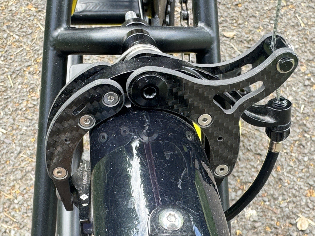 Brompton P-line 4 Speed  Custom Wheels  Carbon / Titanium Parts  Black 9kg