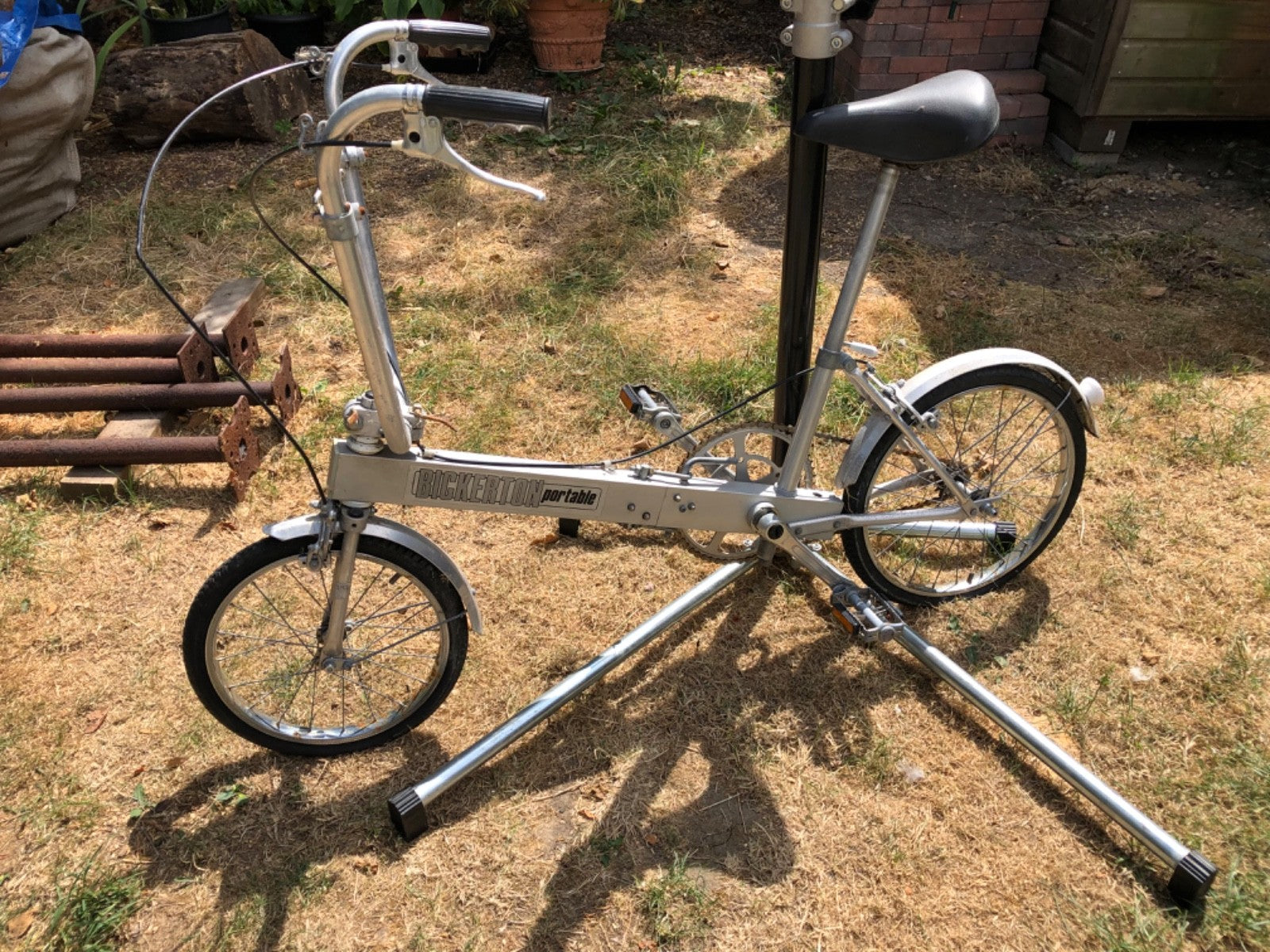 Bickerton Portable Folding Bicycle 3-Speed Classic 1970s Vintage Aluminium Bike