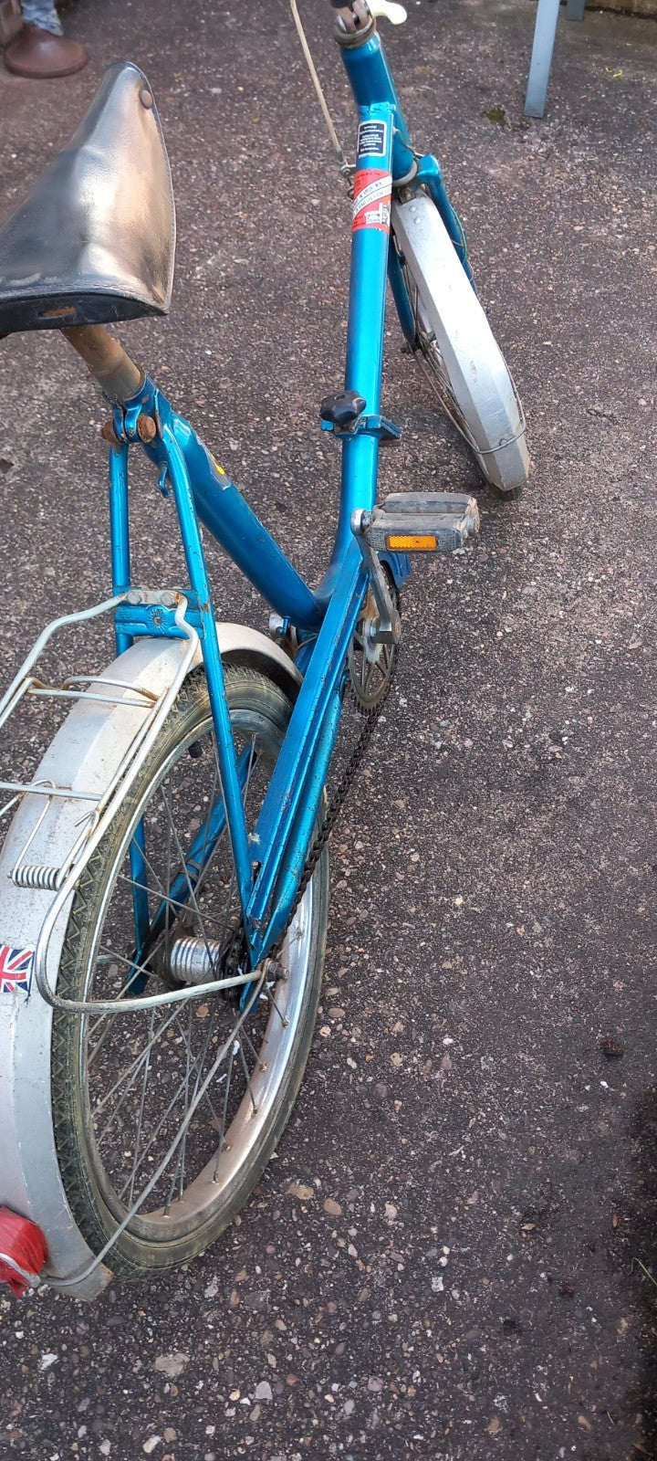 Record Vintage German Built Folding Bicycle 20" Wheels,dynamo, Restoration Job