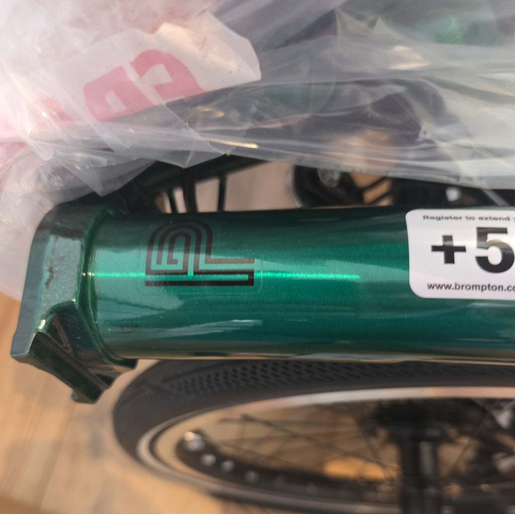 Brompton P Line 4-Speed - Urban Low Handlebar Folding Bike - Emerald Green LTD!