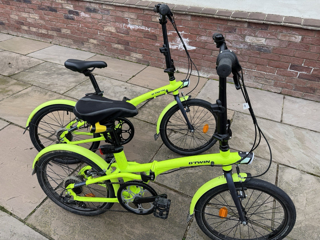 BTWIN Foldable 500 20" Folding Bikes x2, Lightweight, Compact