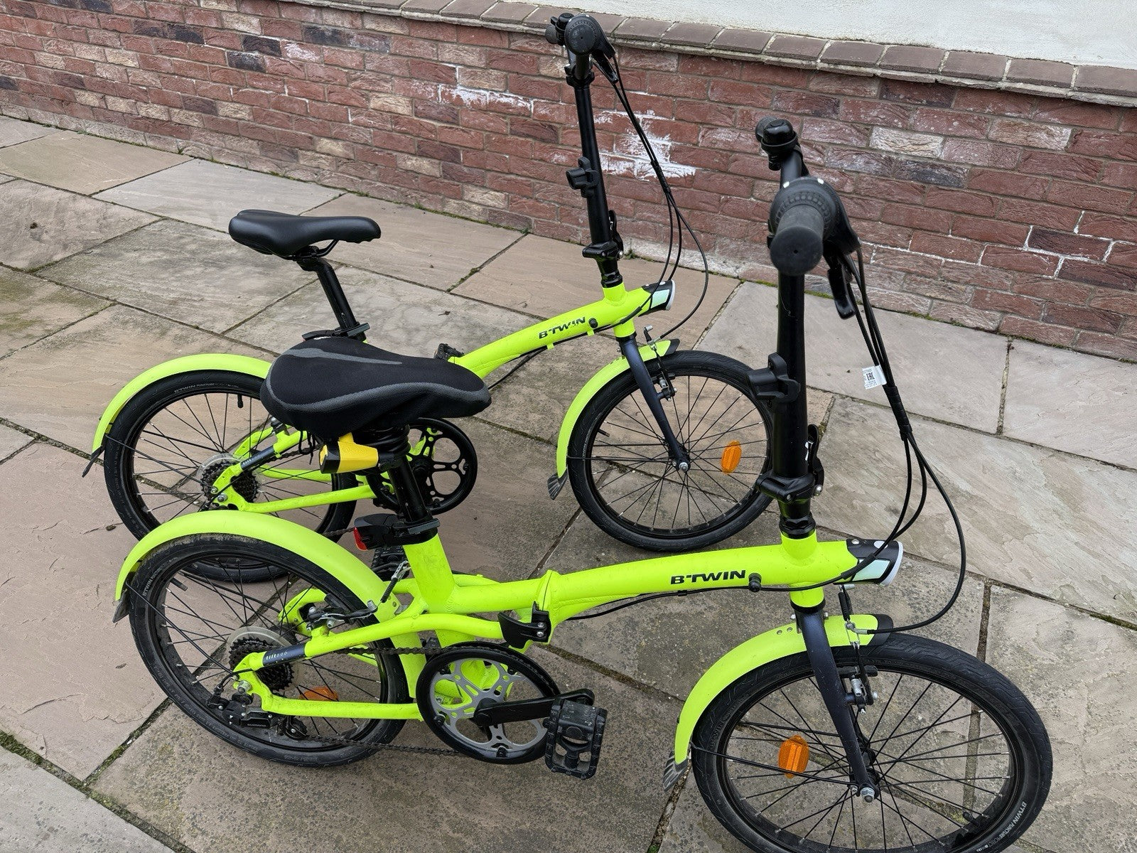 BTWIN Foldable 500 20" Folding Bikes x2, Lightweight, Compact
