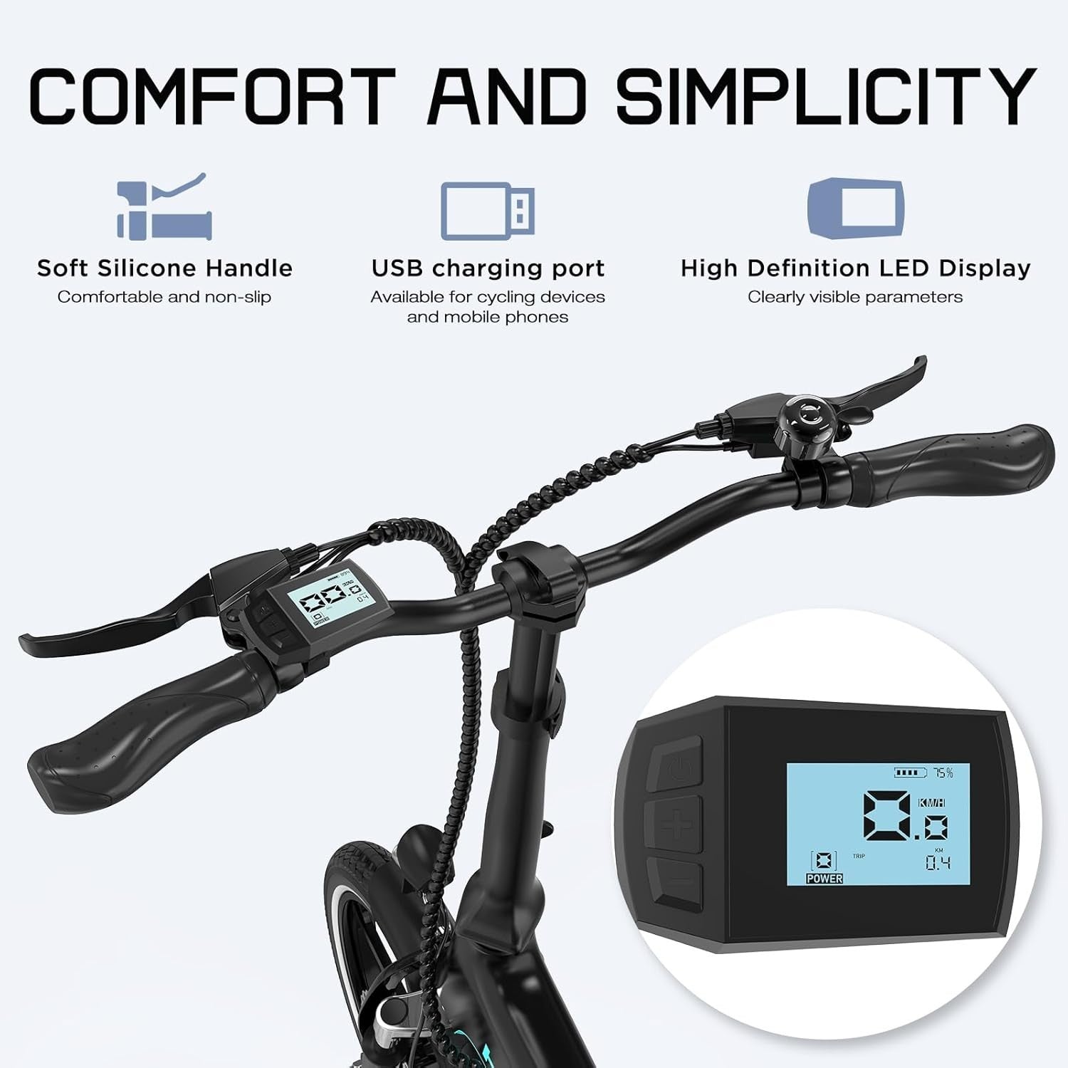 Hitway BK2 Folding City Bike 16" - Grey