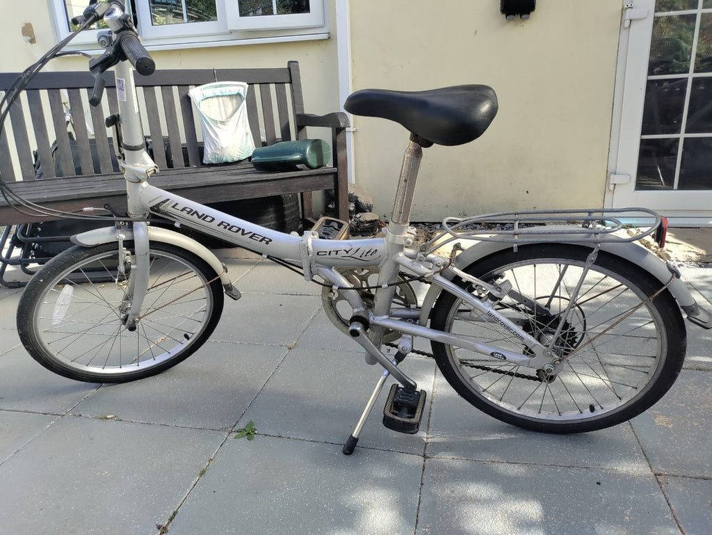Land rover Silver Folding Bike- City Lite