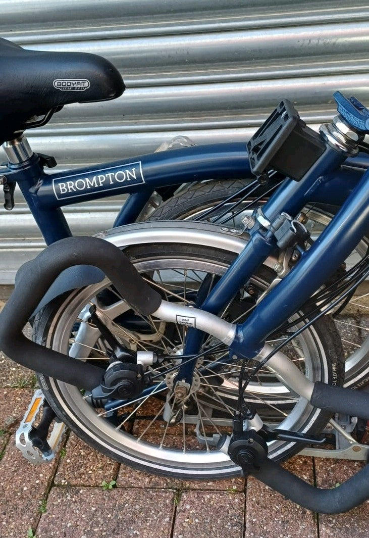 Brompton P6R folding bicycle tempest blue worldwide 🌐 shipping