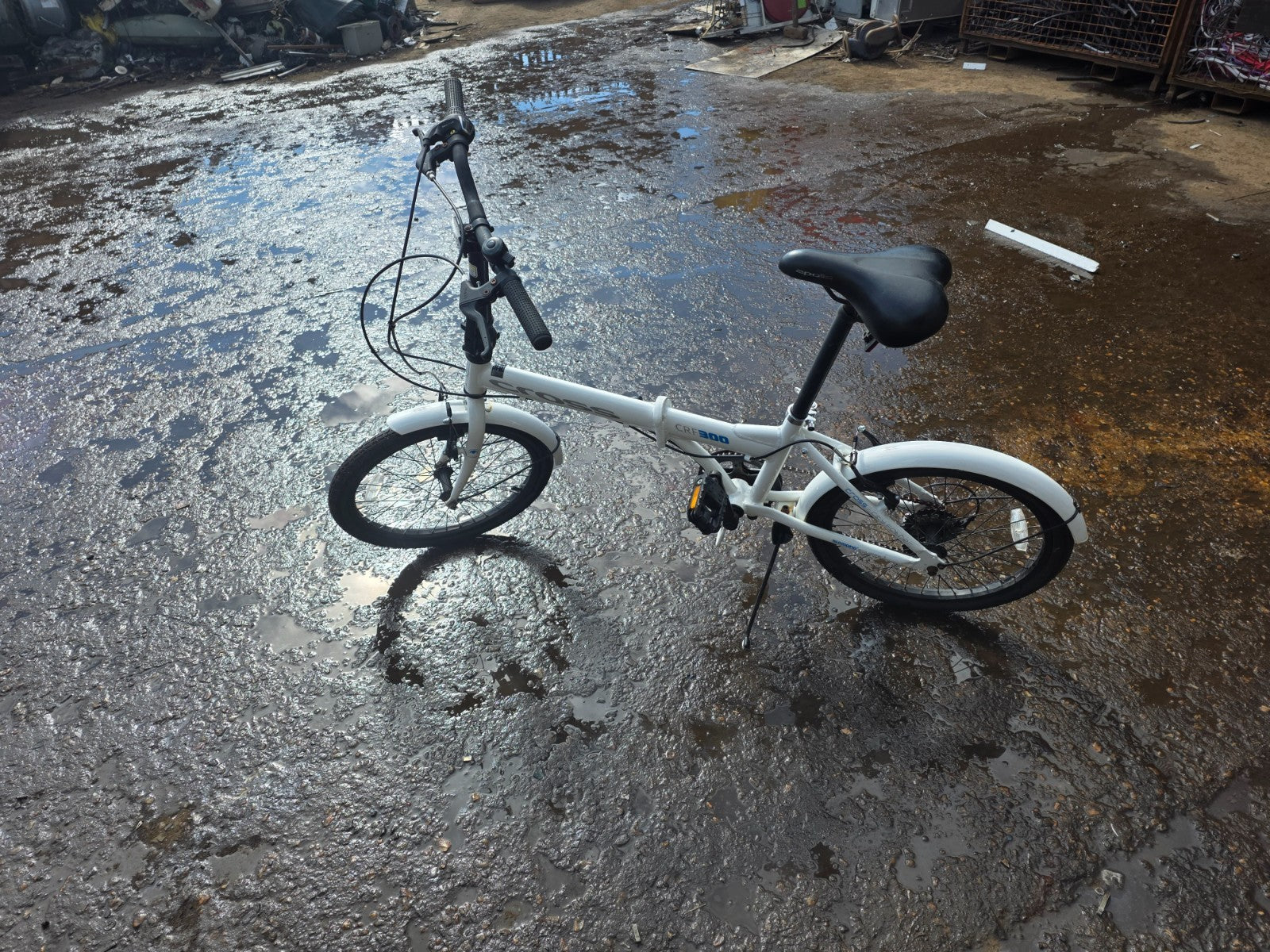 Cross CRF300 Folding Bike 20-inch Unisex White Wheel,pristine Condition
