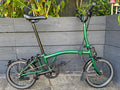 2023 Brompton C Line M6L Black Edition Folding Bicycle 6 Speed - Used Condition