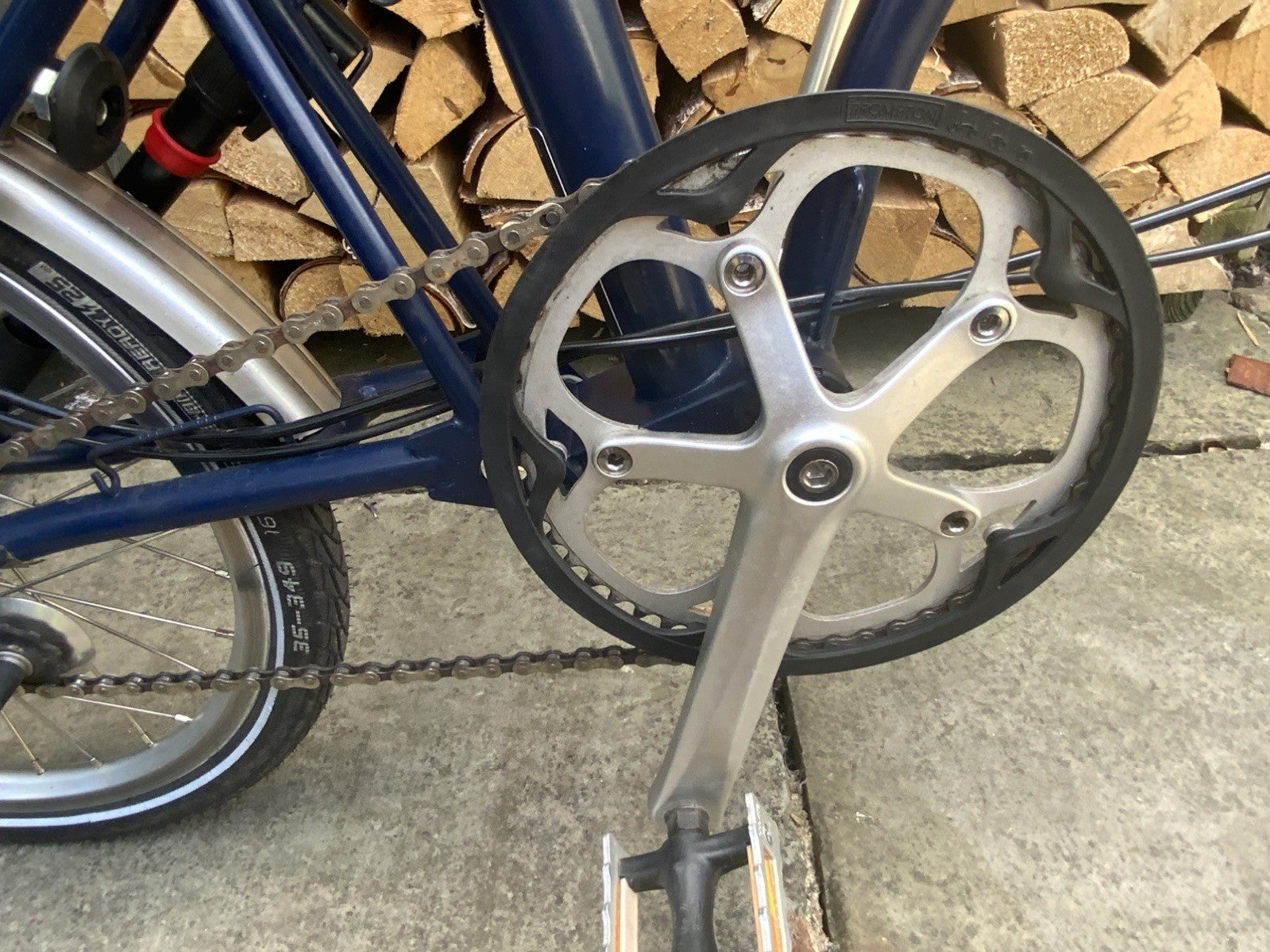 Brompton M3L Folding Bicycle Blue 3-speed - 16' wheel.