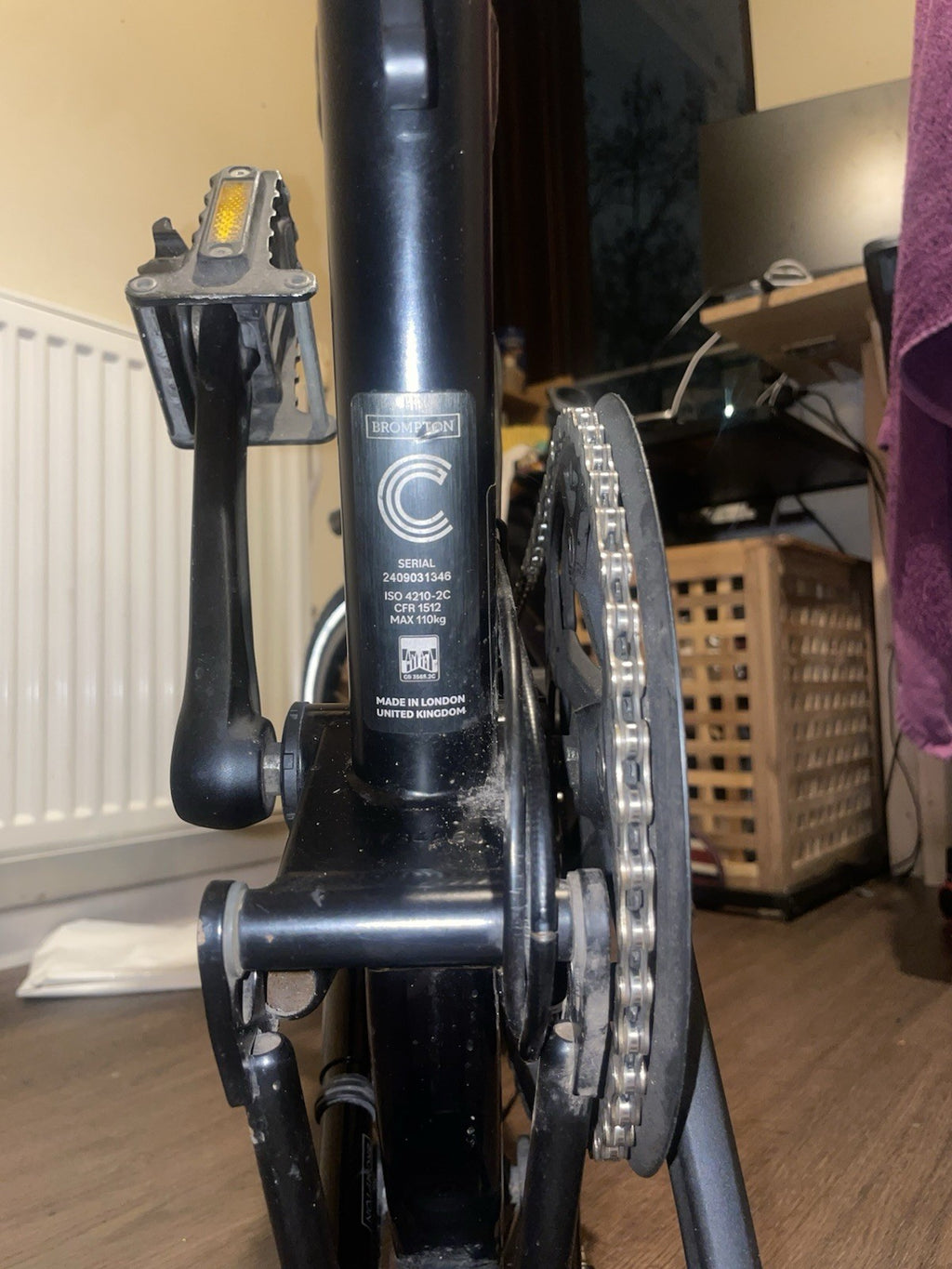 Brompton C Line Folding Bike – Black – Fair Condition - In Good  Working Order