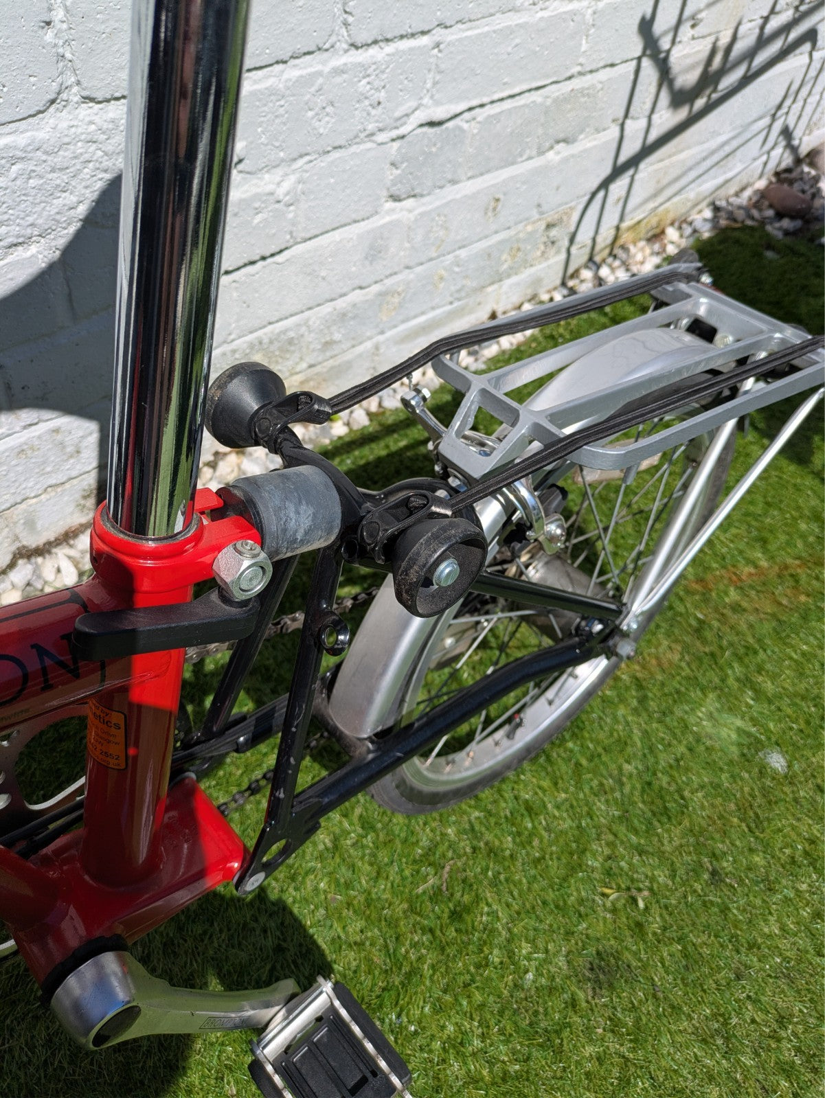 1999 Brompton T5 5-Speed Folding Bicycle – Red/Black (Original Setup)