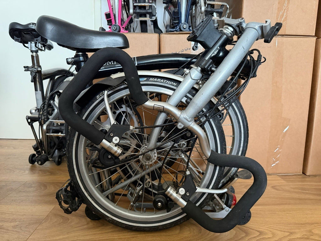 Brompton P6R folding bicycle Black/Silver