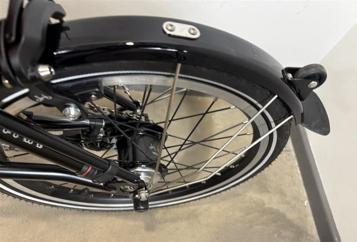Brompton C Line 6 Speed 2023 Mid Handlebar Folding Bike - Matt Black