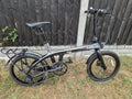 FURO Systems CARBON FRAME Folding Bike 20in 9-Speed Hydraulic Disc Brakes Rack