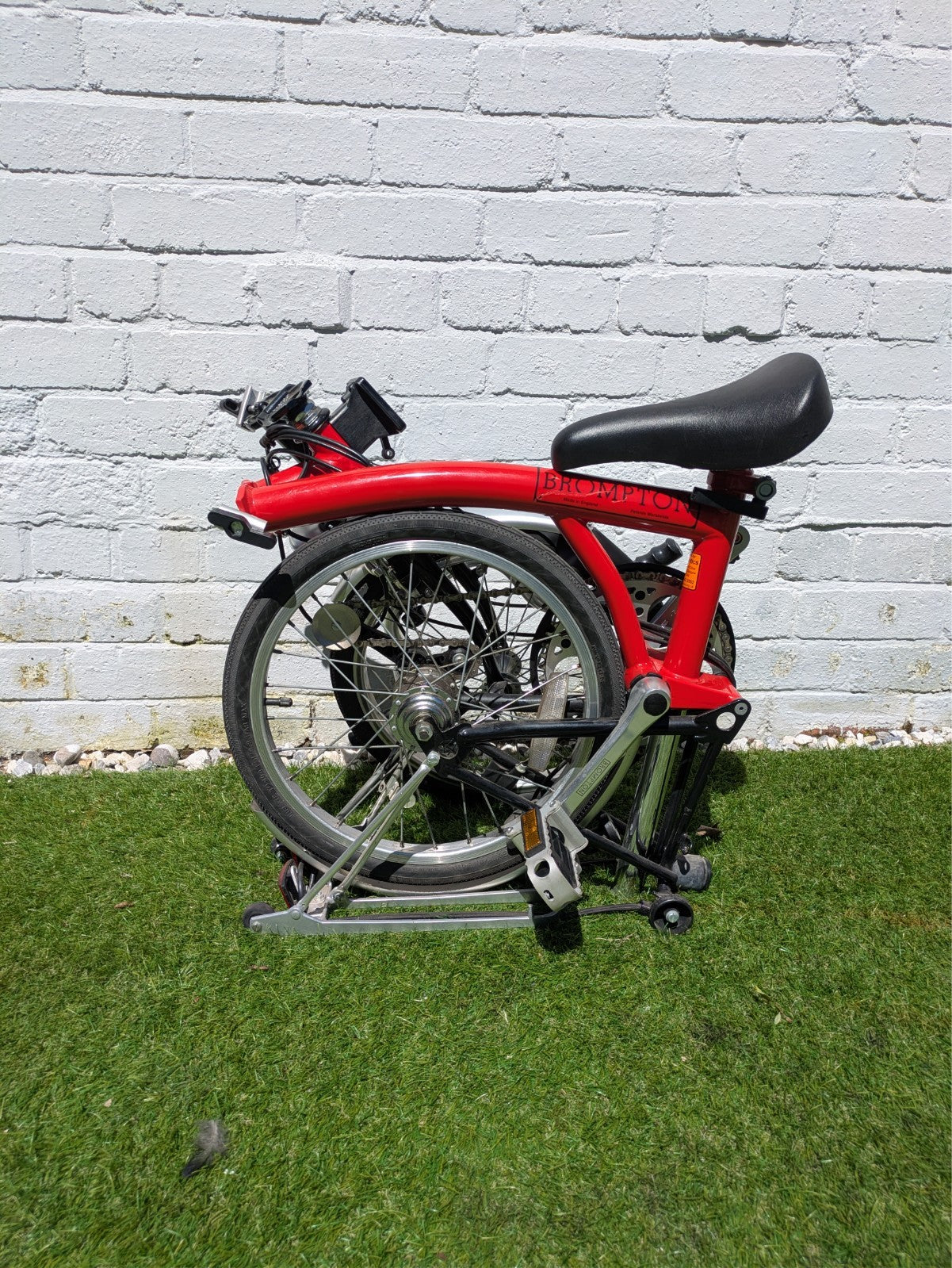 1999 Brompton T5 5-Speed Folding Bicycle – Red/Black (Original Setup)