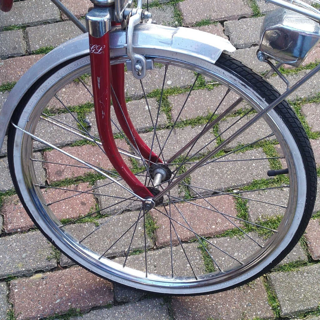 Puch Remover GL Red Silver 20" Vintage Folding Bike 3-Speed Hub Rack Mudguards