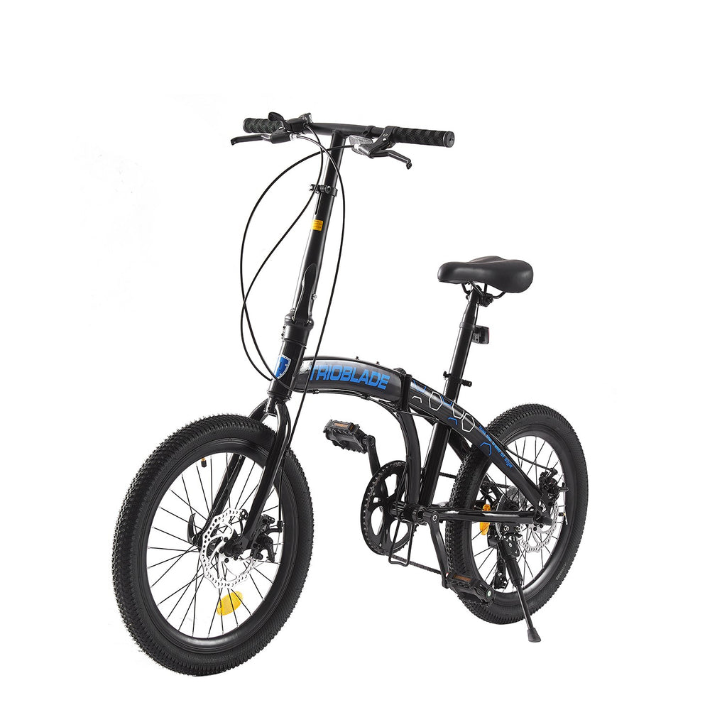 Folding Bicycle 20 Inch Bikes for Adults 7-Speed Variable Foldable City Bicycle