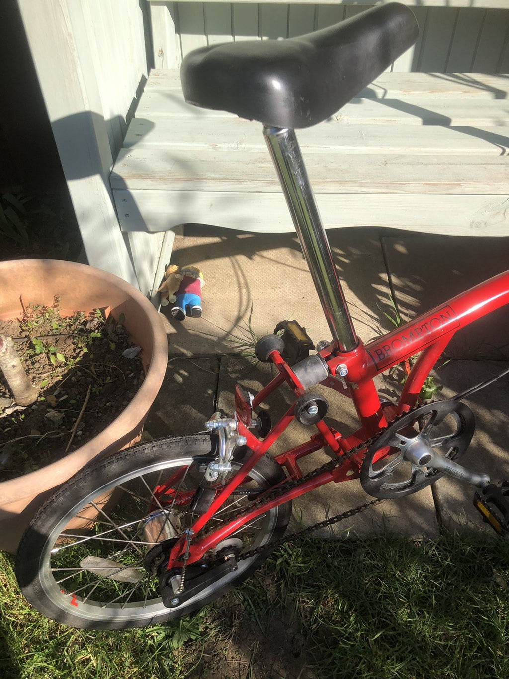 Brompton A Line Folding Bike 3 -Speed, Red