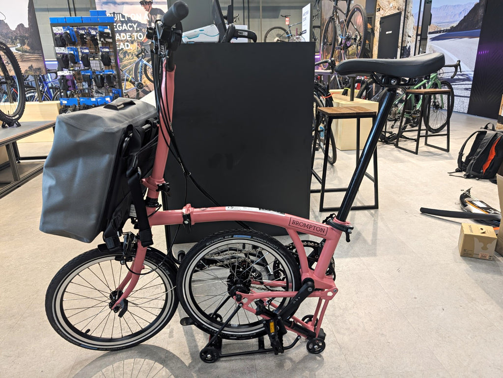 Brompton C line 12 speed 2025  Flamingo Pink with upgrades  and extras