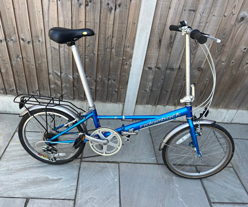 Ridgeback Impulse 20in Folding Bike 6-Speed Derailleur Grip Shifter V-Brake