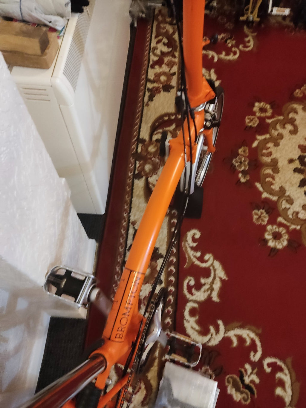 Brompton S3L Folding Bike 3-Speed, Orange