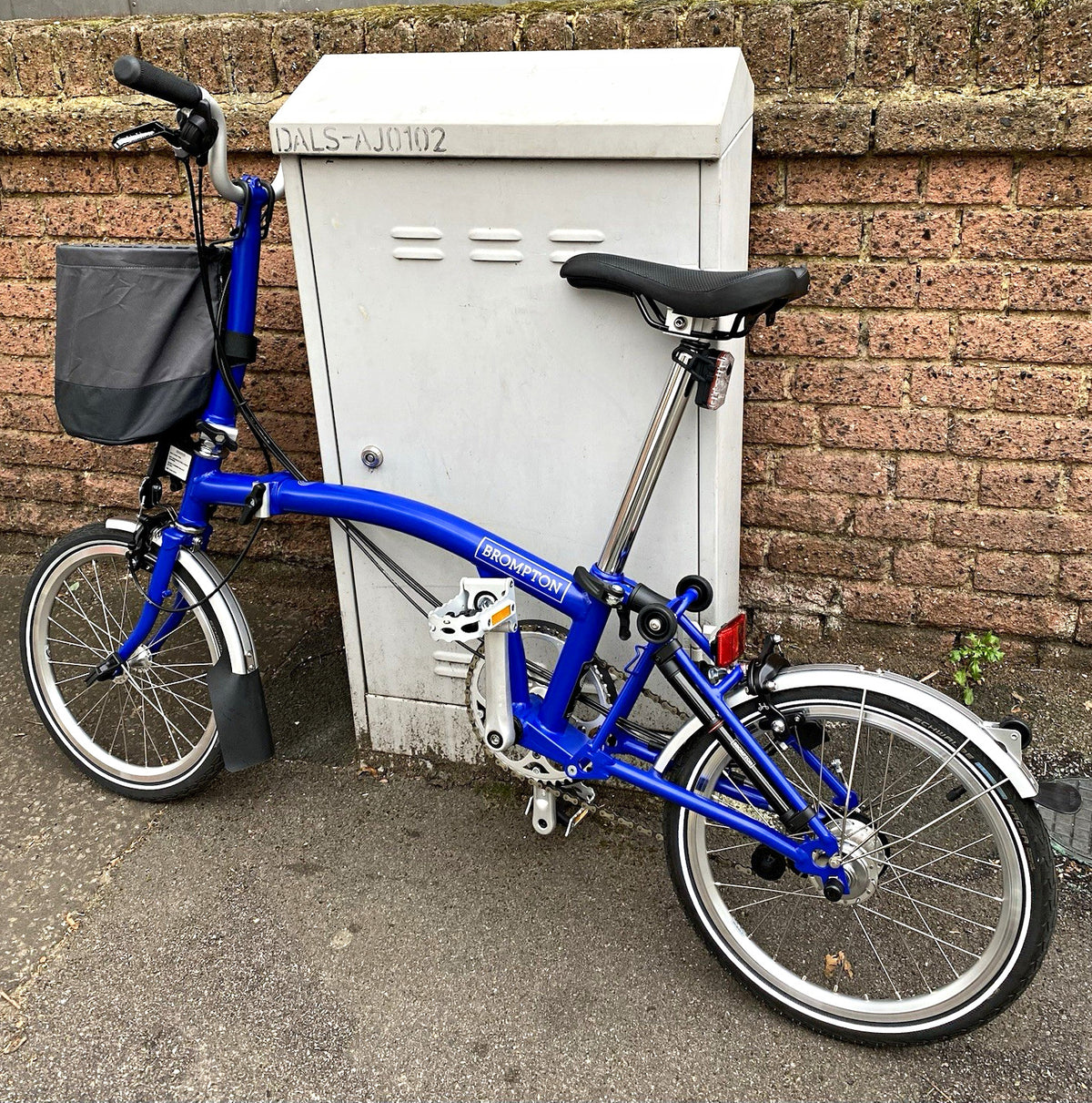 Brompton C Explored Line Folding Bike 16in  Piccadilly Blue with 6 speeds.