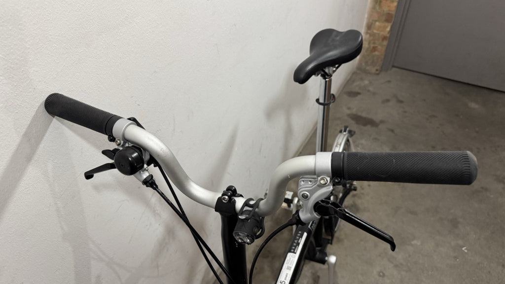 Brompton C Line Utility Folding Bike – Black, High Handlebar, 2022