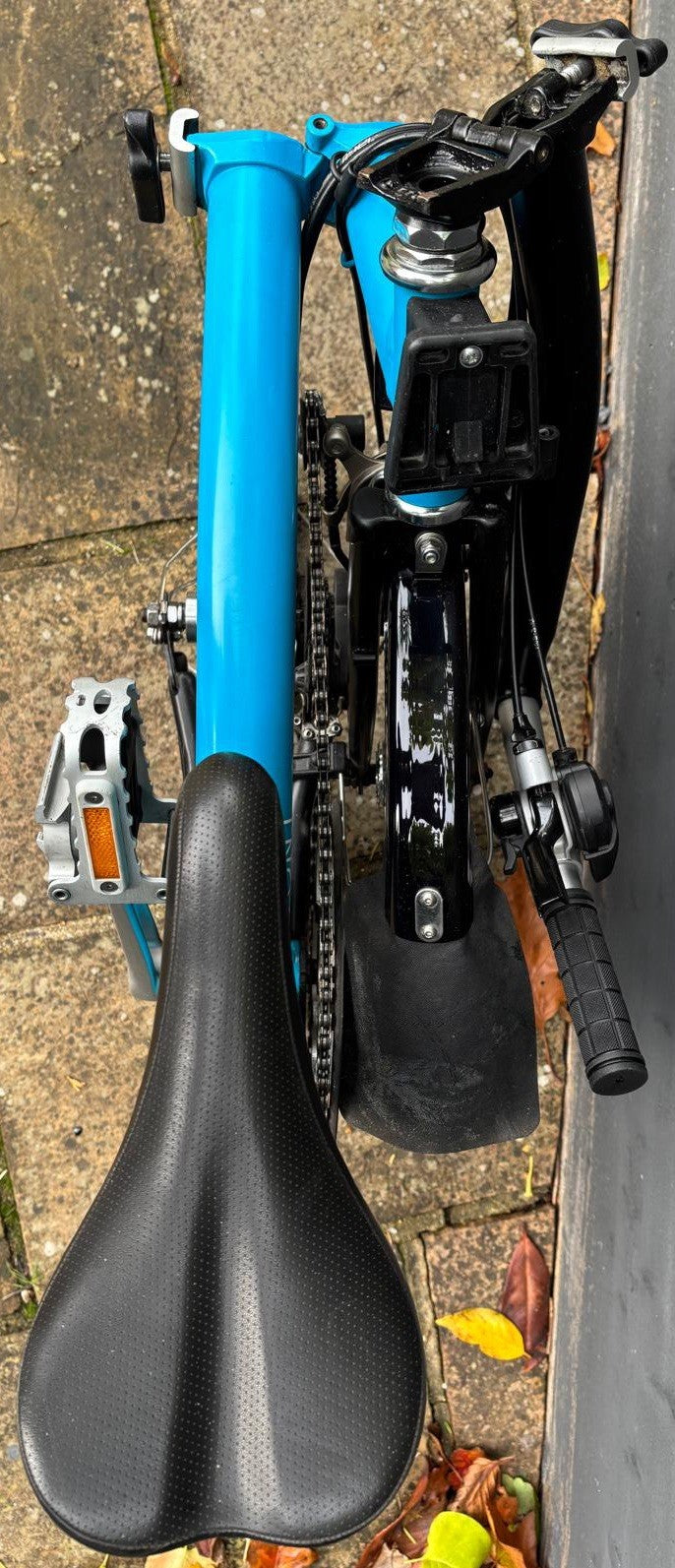 Brompton S6L Urban C Line Folding Bicycle 6 Speed in Lagoon Blue / Black - Used