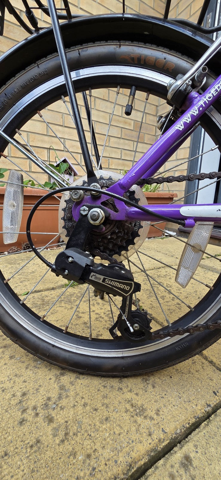Tiger Foldaway 20" Wheel Folding Bike - 6-Spd Shimano - Purple - Great Condition