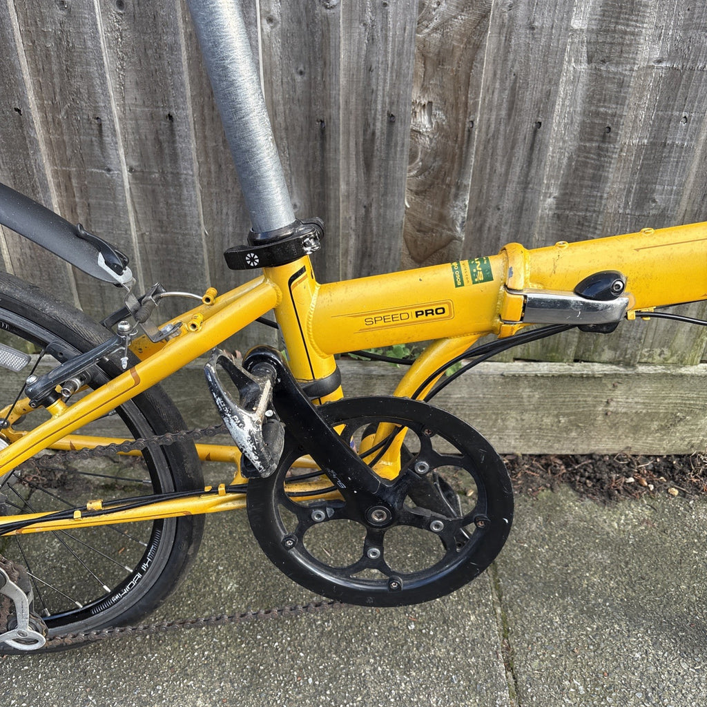 Dahon Speed Pro -7 Speed Folding Bike In Yellow