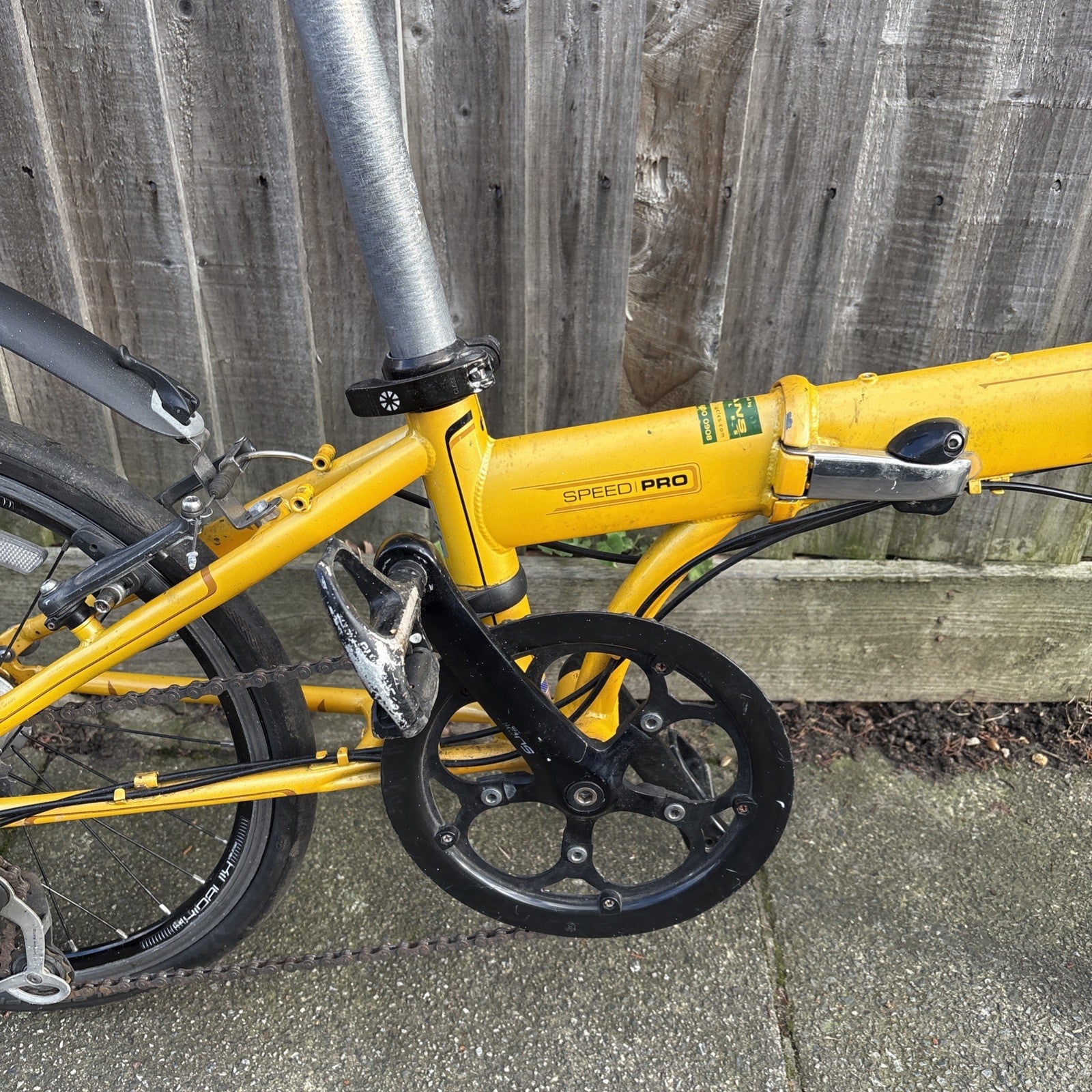 Dahon Speed Pro -7 Speed Folding Bike In Yellow