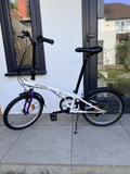 B’TWIN Folding Bike 20in White In SW London Zone 4