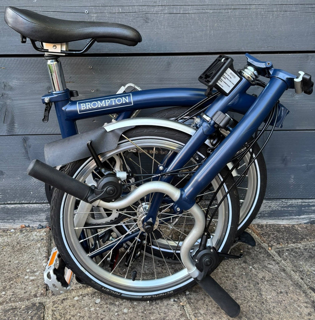 2021 Brompton M6L C Line Folding Bicycle 6 Speed Tempest Blue - Hardly Used