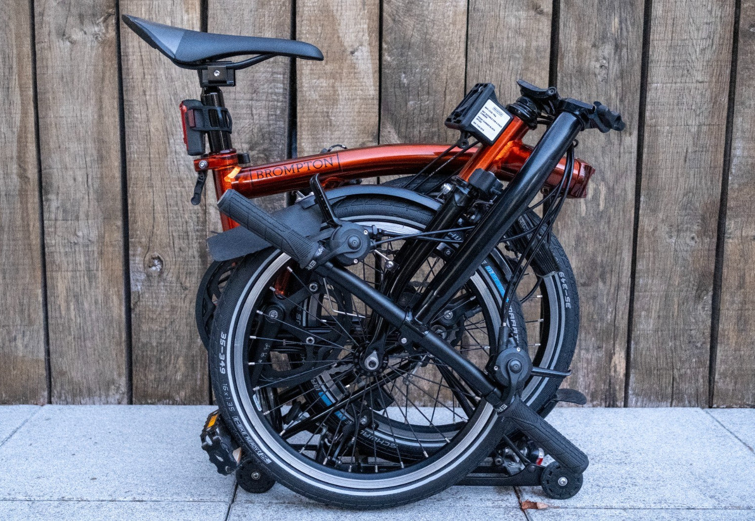 Brompton S6R (6 Speed)Black Edition in Flame Lacquer  + Extras