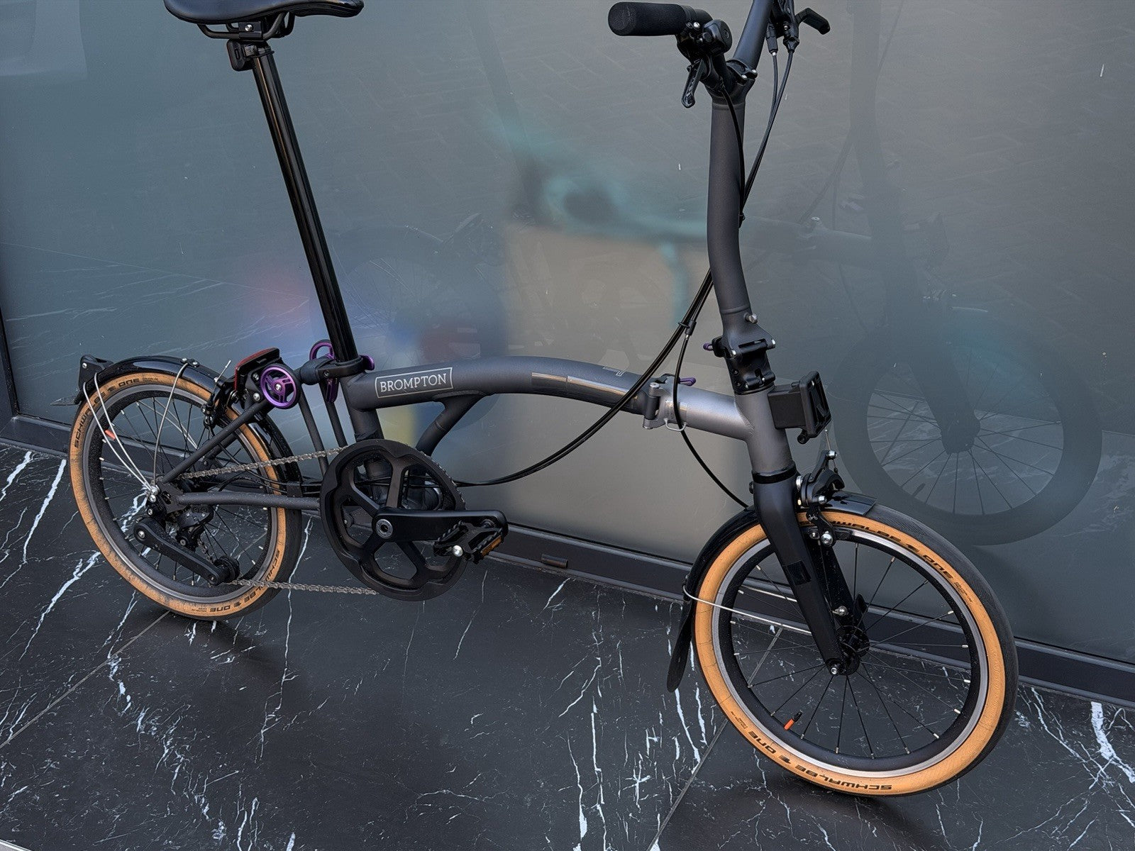 Brompton Folding Bike Ceratech Cerakote Limited Edition. Great Condition