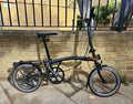 Brompton 2025 P Line 4-Speed Folding Bike – Midnight Black – Excellent Condition