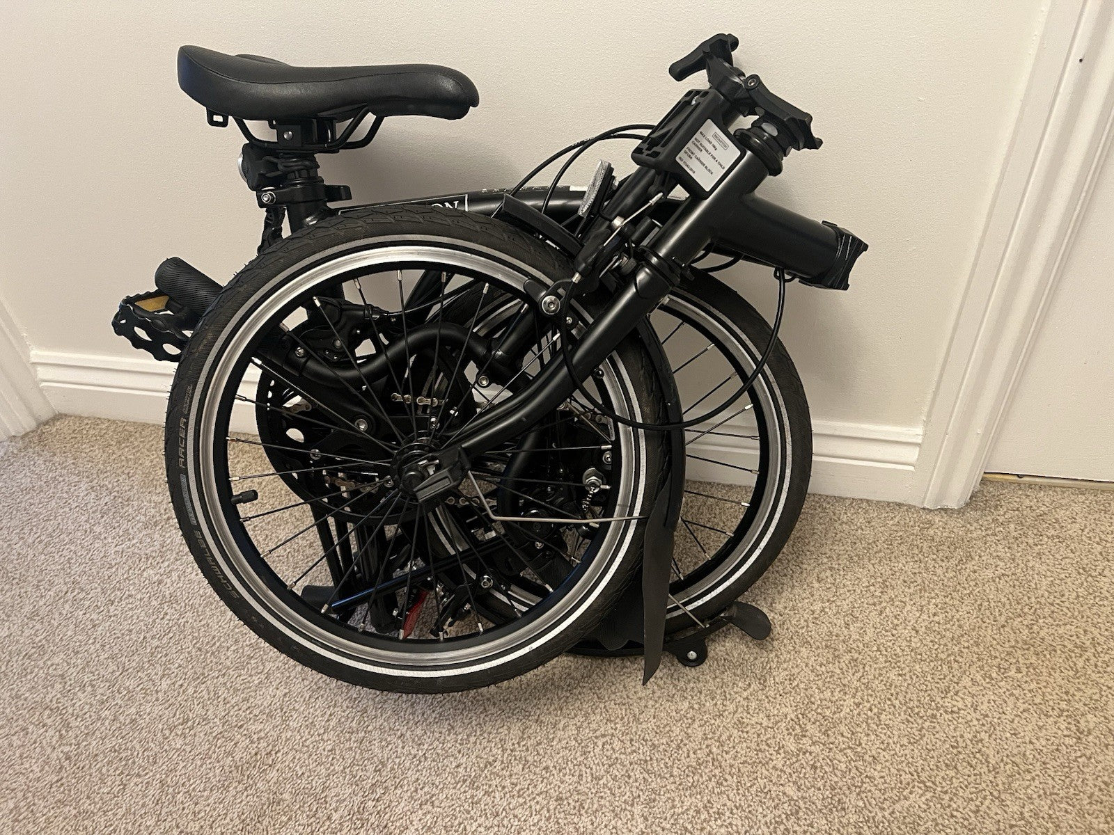 Brompton Folding Bike 6-Speed Black