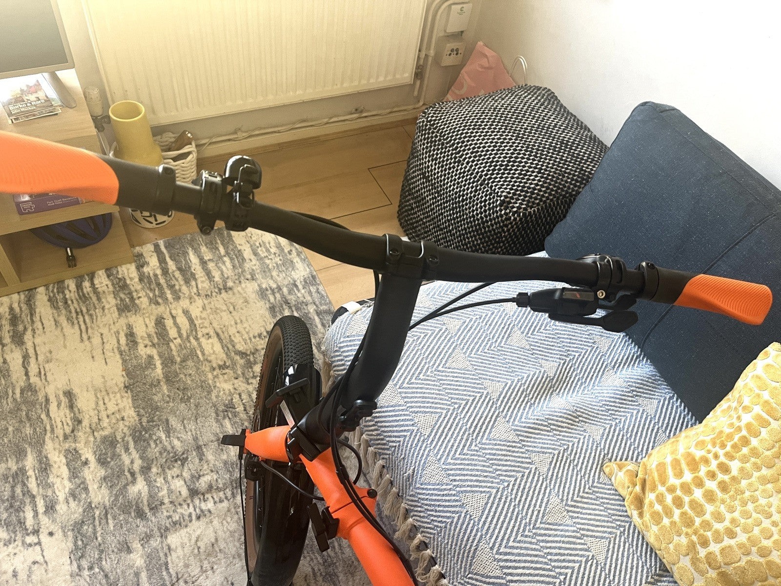 Brompton G Line Adventure Orange w Mudguards and Rack 8 Speed, Large