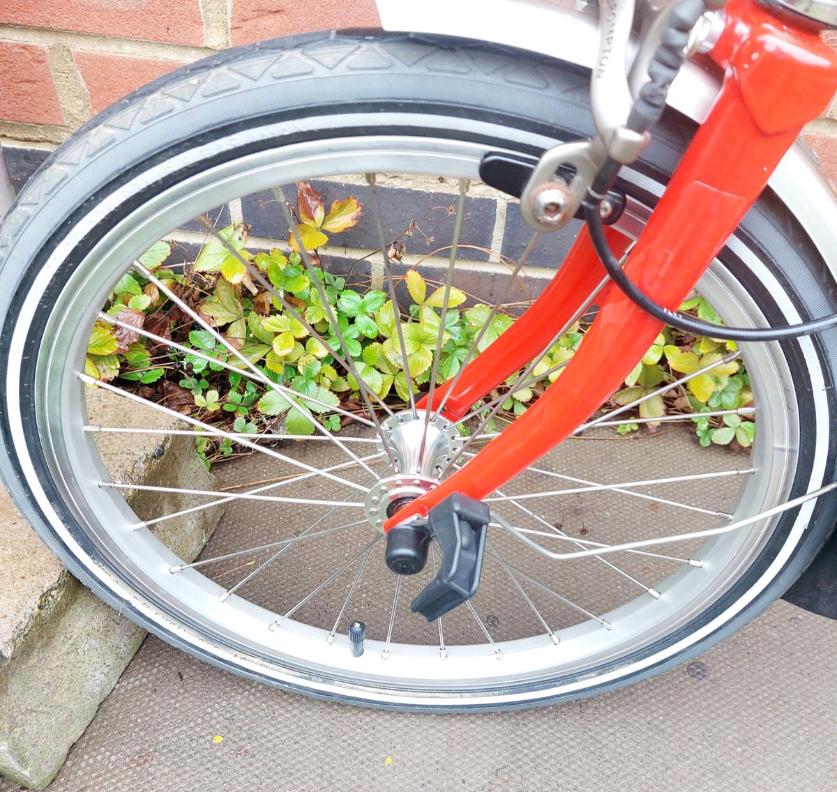 Brompton 3-Speed Red & Yellow Folding Bike + Front Travel Bag ('T-Bag')