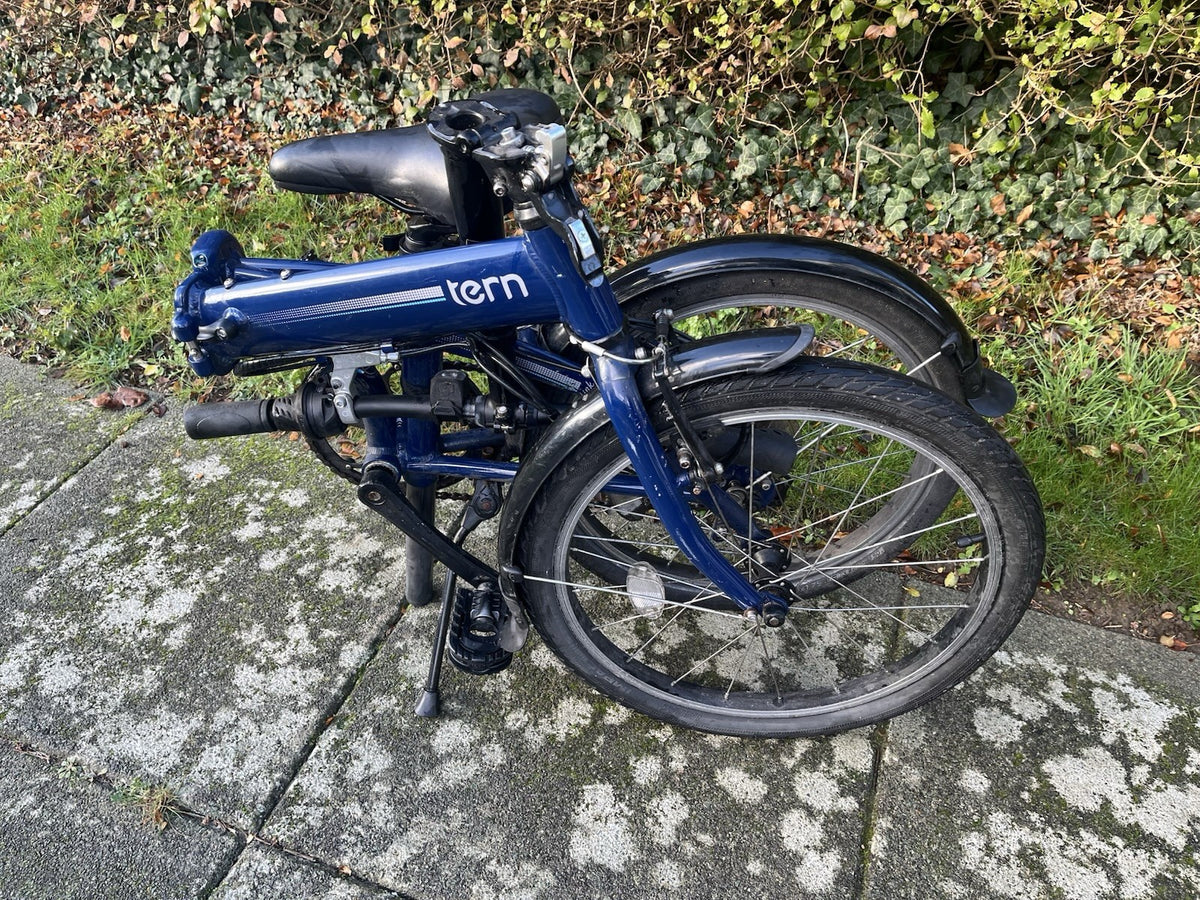 Tern Link Folding Bike 20in Small Blue/Black Derailleur V-Brake Kickstand