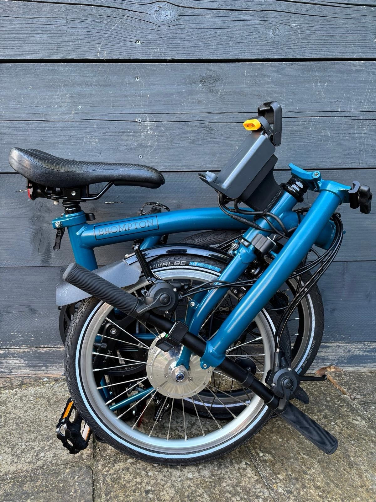 2023 Brompton C Line 6 Speed Urban in Ocean Blue + Optional Swytch Kit Fitted