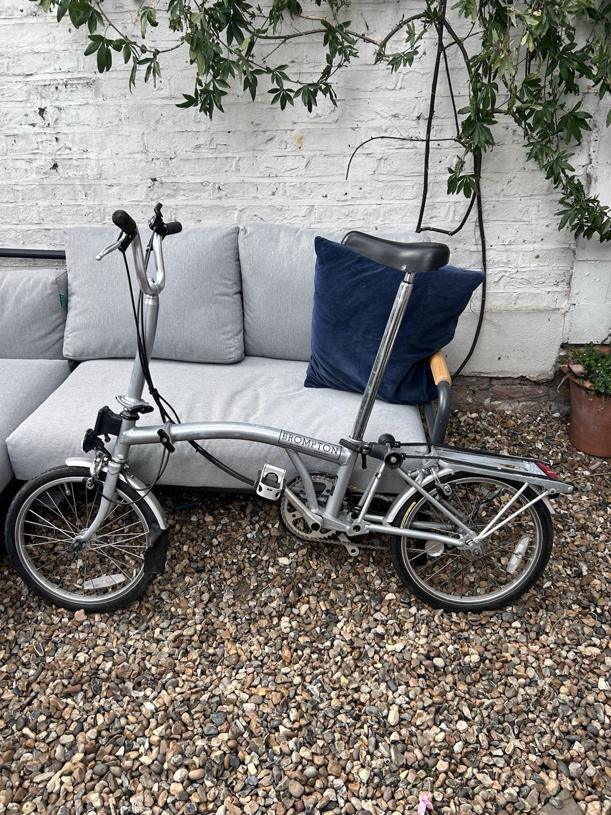 Brompton Vintage Bike Original Collectible silver 5 Speed