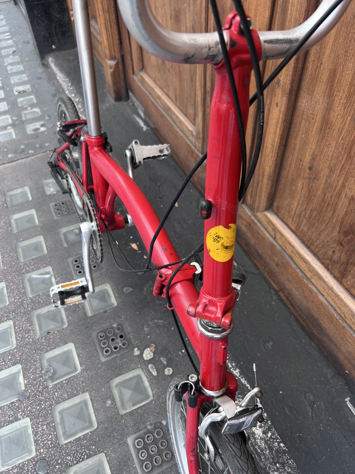 Brompton Bike Red Folding 3 Speed - ✅ FREE & FAST DPD Delivery🚚