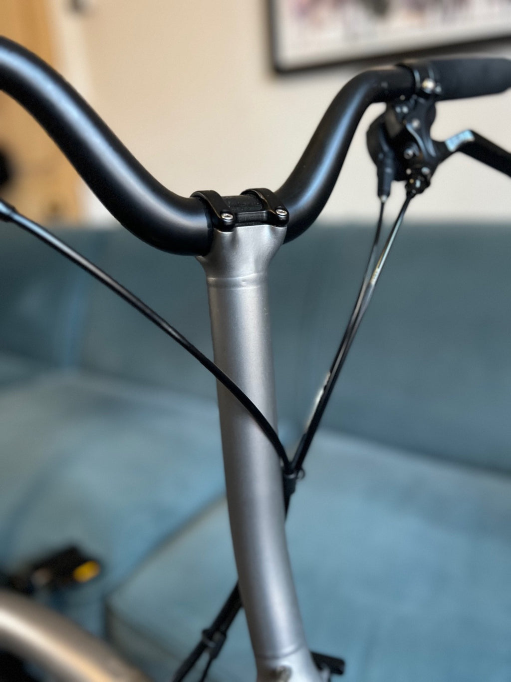 Brompton T-Line 4-Speed Titanium Folding Bike Medium rise