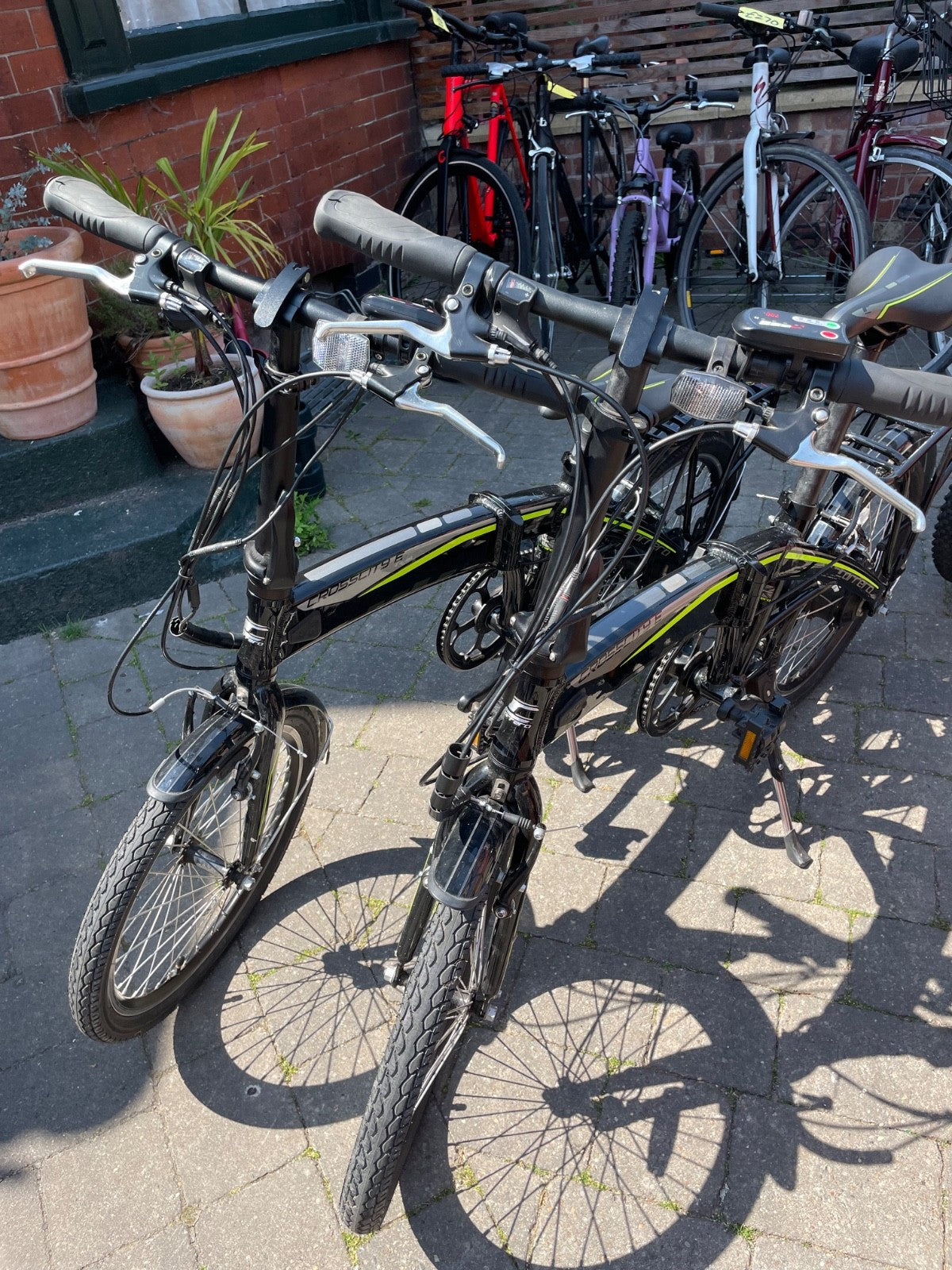 Carrera Crosscity E folding bike , 20'' wheels, black/green